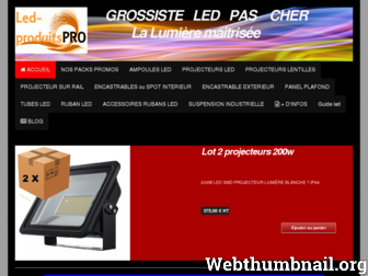 led-produitspro.com website preview