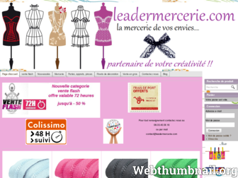 leadermercerie.com website preview