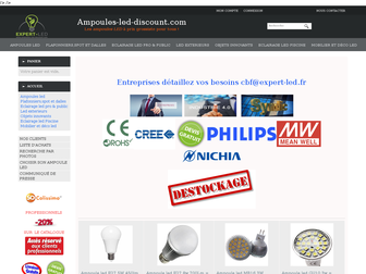 ampoules-led-discount.com website preview