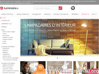 luminaire.fr website preview