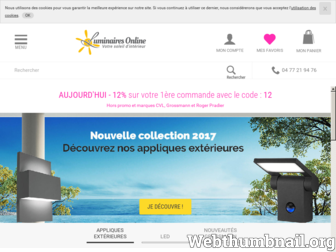luminaires-online.fr website preview