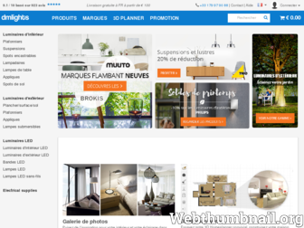 dmlights.fr website preview