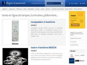 superluminaire.com website preview