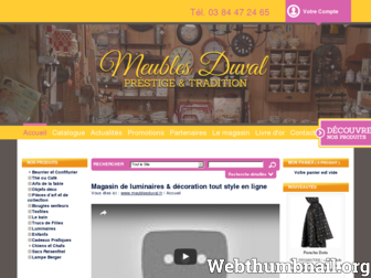 meublesduval.fr website preview