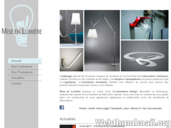 mise-en-lumiere.fr website preview