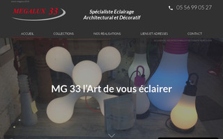 megalux33.fr website preview