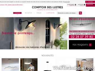 comptoirdeslustres.com website preview