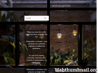 adequation-luminaire.fr website preview