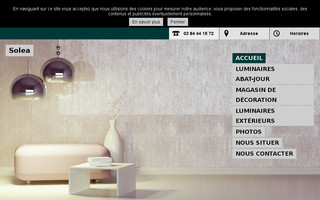 solea-luminaire-lons.fr website preview