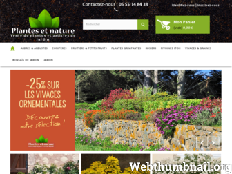plantes-et-nature.fr website preview