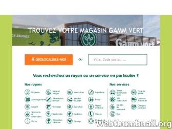 magasin.gammvert.fr website preview