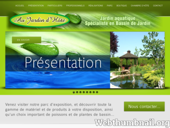 aujardindhote.fr website preview