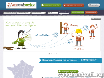 samrendservice.fr website preview