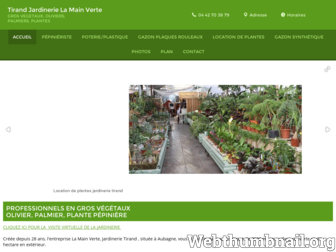 tirand-jardinerie-lamainverte.fr website preview