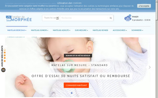 matelas-morphee.fr website preview