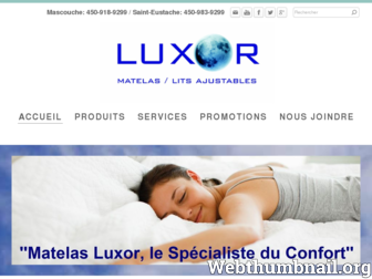 matelasluxor.com website preview