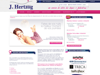 matelas-hertzog.com website preview