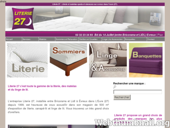 literie27evreux.fr website preview