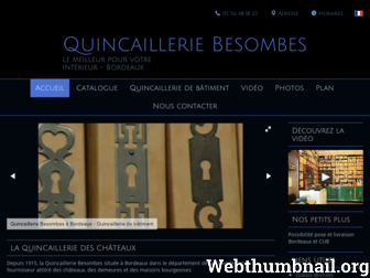 quincailleriebesombes.fr website preview