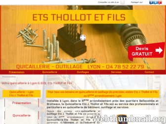 quincaillerie-outillage-thollot.fr website preview