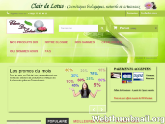 clair-de-lotus.com website preview