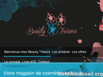 beauty-tresors.fr website preview