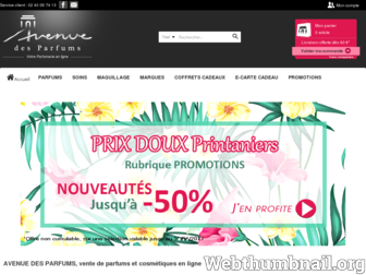 avenue-des-parfums.fr website preview