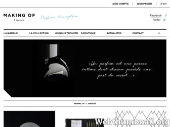 makingofparfums.com website preview