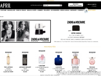 parfumeries-april.com website preview