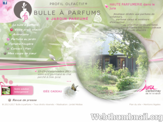 bulle-a-parfums.fr website preview