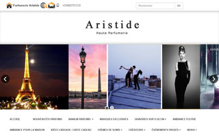 parfumerie-aristide.com website preview