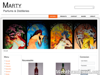 parfums-marty.com website preview