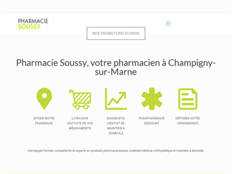 pharmacie-soussy.com website preview