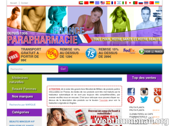 parapharmaciefrance.com website preview