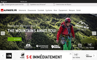alpiniste.fr website preview