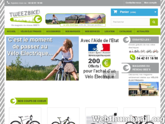 tweezbike.com website preview