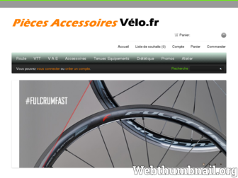 piecesaccessoiresvelo.fr website preview