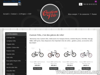 customvelo.fr website preview