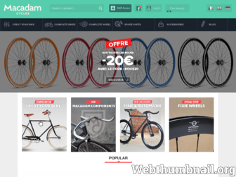 macadamcycles.com website preview
