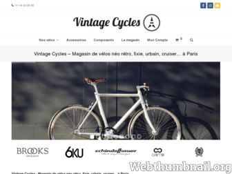 vintage-cycles.fr website preview