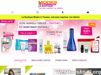 boutique.modesettravaux.fr website preview