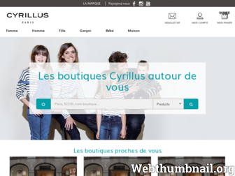 magasin.cyrillus.fr website preview