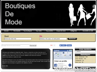 boutiques-mode.com website preview