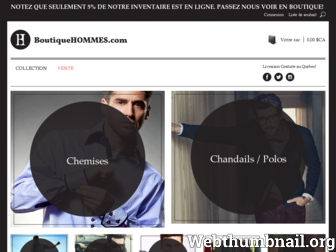 boutiquehommes.com website preview