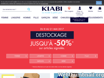 kiabi.fr website preview