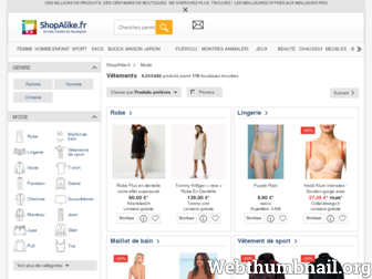 mode.shopalike.fr website preview