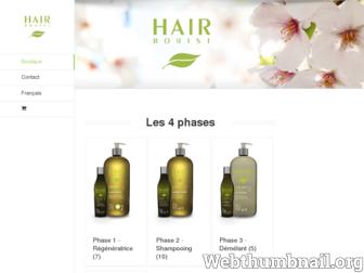 shop.hairborist.com website preview