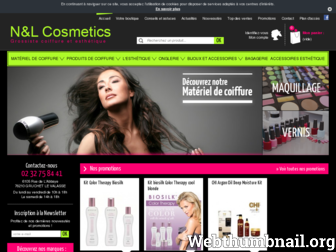 nl-cosmetics-grossiste-coiffure.fr website preview