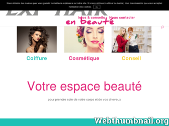 exphairenbeaute.com website preview