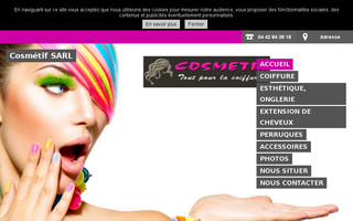 cosmetif.fr website preview